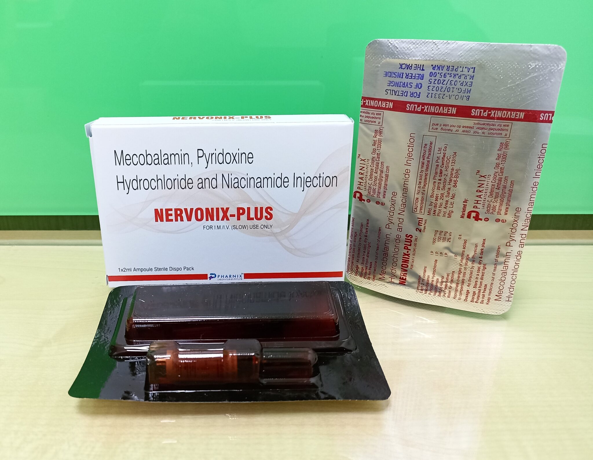 X Inj NERVONIX-PLUS INJ – Pharnix Lab. PVT LTD.